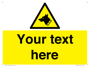 Custom Warning: Guard dog